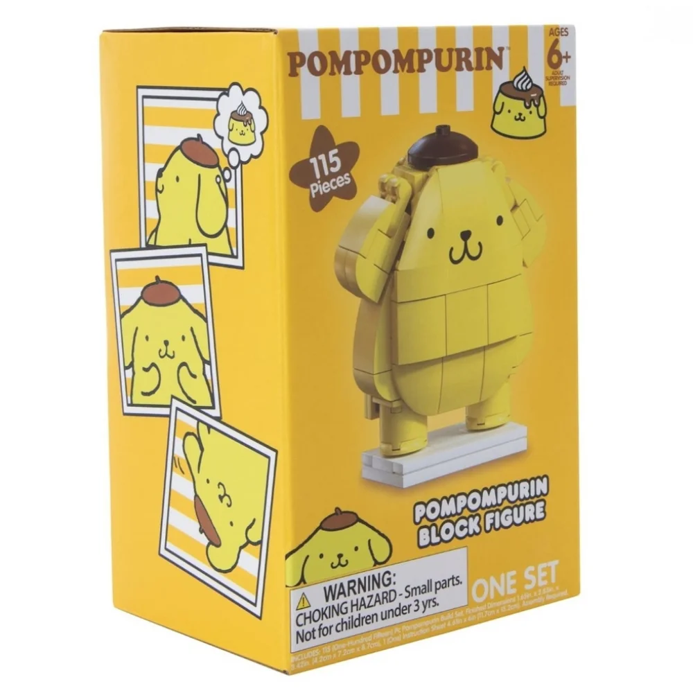 Sanrio PomPomPurin Build Kit Block Figure 115 Pieces Yellow
